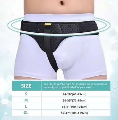 Soporte para cinto de hernia inguinal
