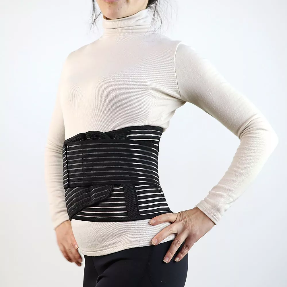 Soporte lumbar para cintura con placa metálica extraíble