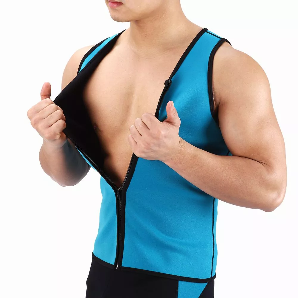 Camisa de sauna para homes de perda de peso