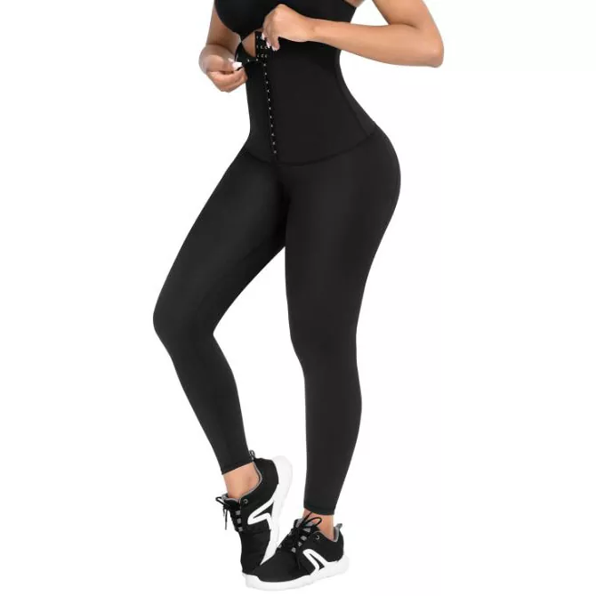 Leggings de ioga de neopreno de cintura alta para mulleres